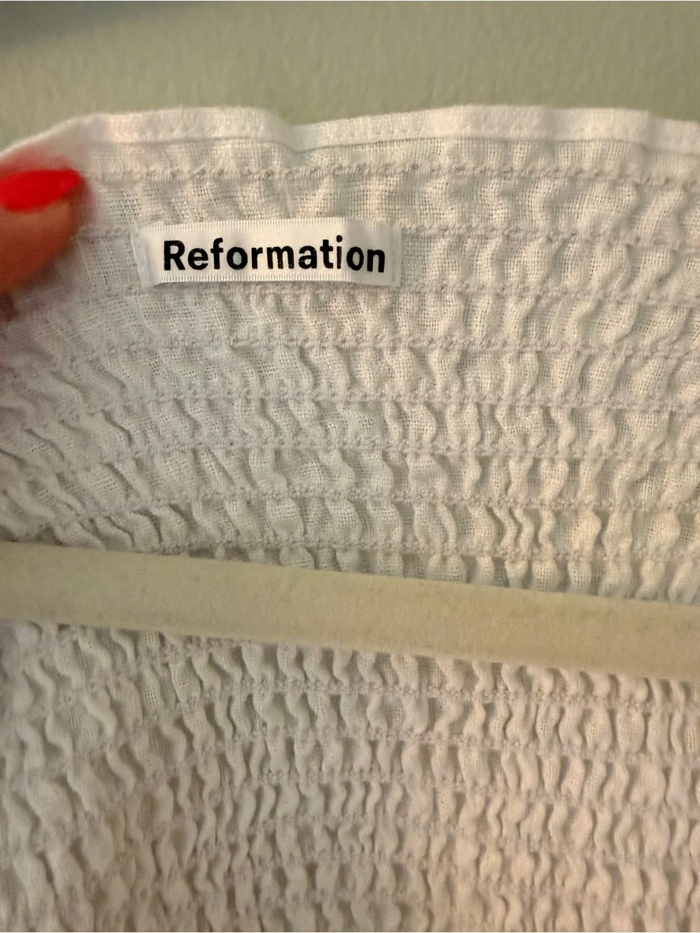 100% Linen Reformation Stilton Linen Top